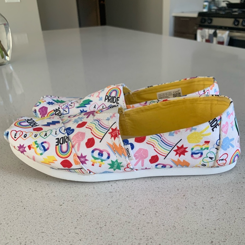 TOMS Unity Pride Alpargata Slip Ons